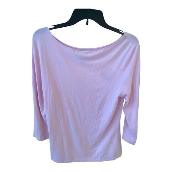 Lauren Ralph Lauren Baby Pink prep Powder pink  Basic Top Size Medium - Picture 5 of 5